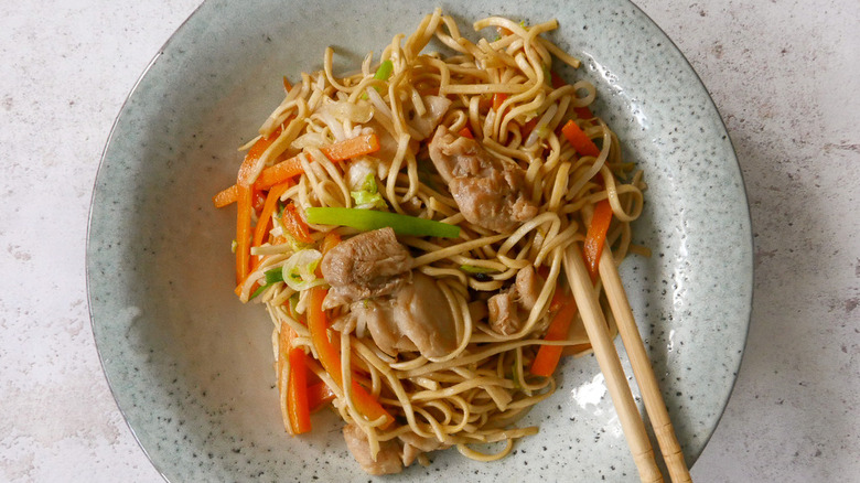 plate of Chow Mein