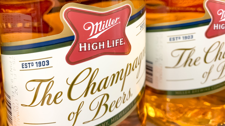 Miller High Life beer