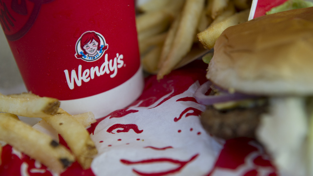 A shot of Wendy's logo