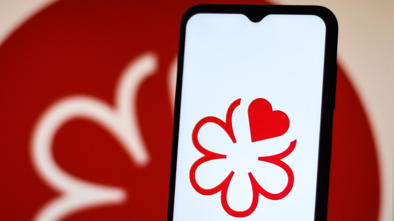 Michelin Star logo on smartphone