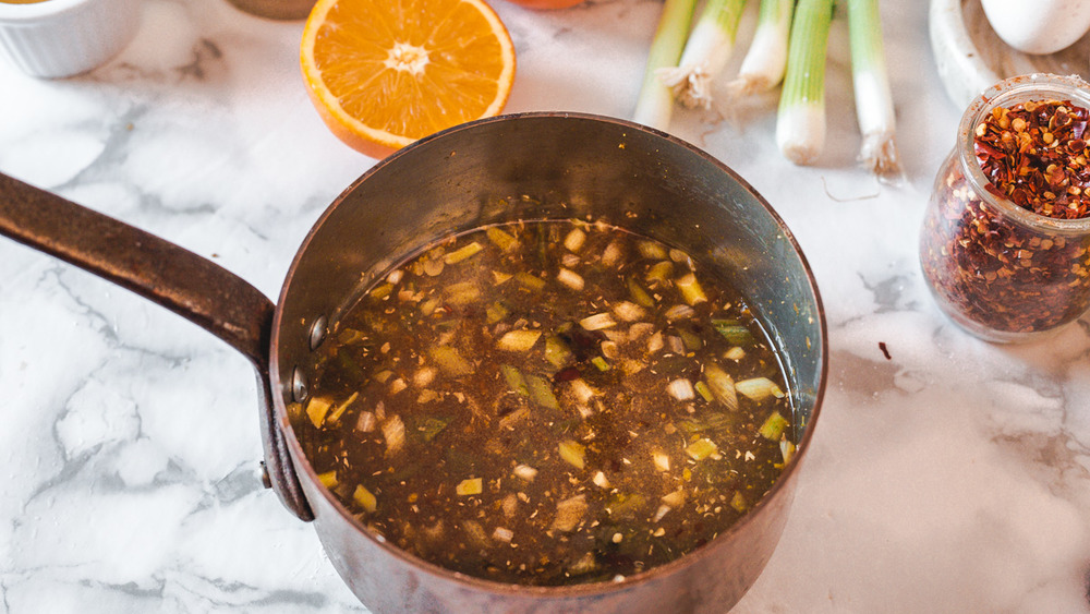 orange sauce thickening for orange chicken