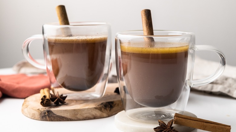 hot buttered rum in mugs