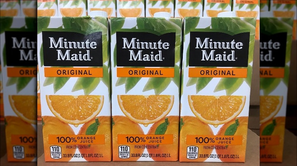 Minute Maid orange juice