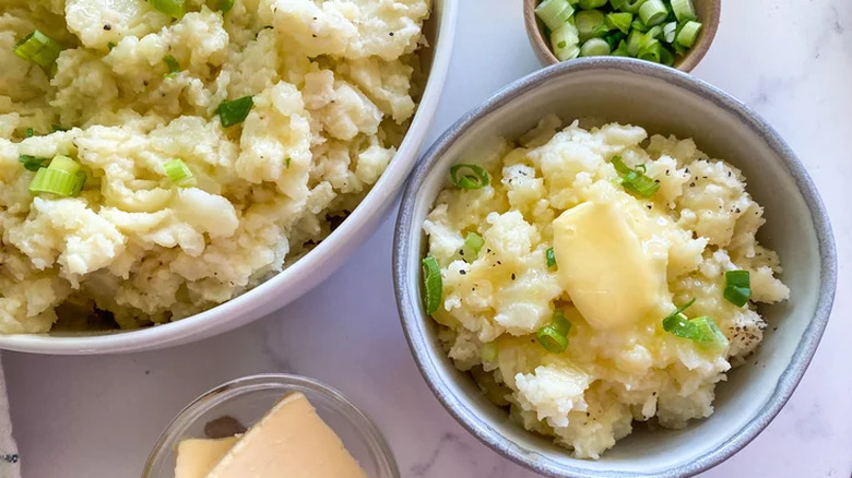 mashed potatoes with scallions