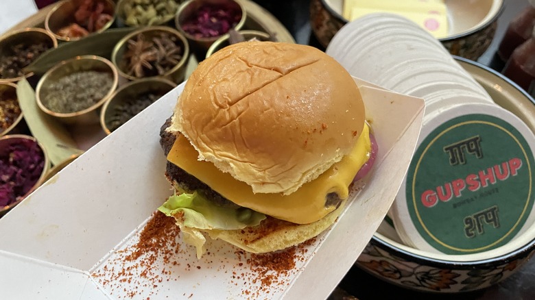 Lamb burger from Gupshup