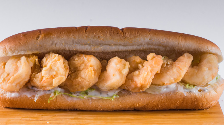 fried shrimp po boy