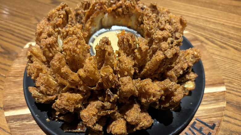 fried bloomin' onion at Outback Steakhouse