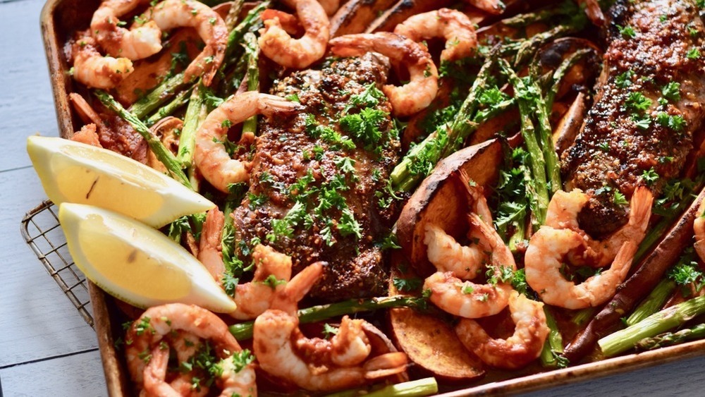 sheet pan surf and turf