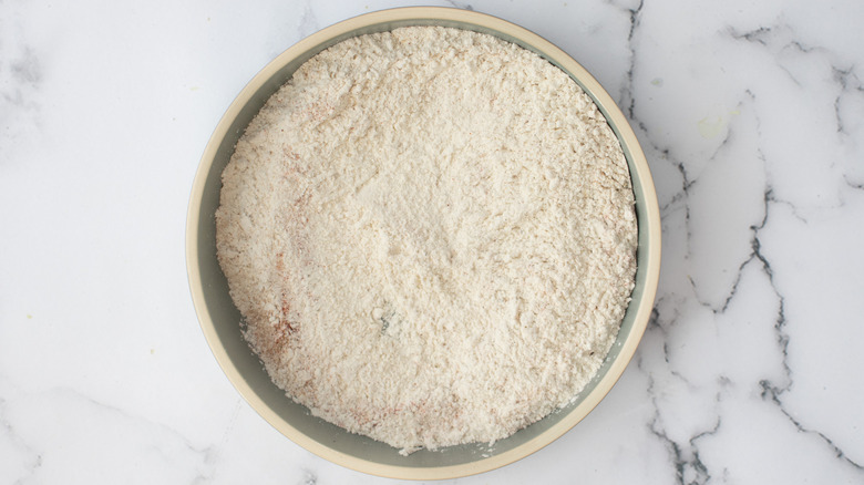 seasoned flour in bowl