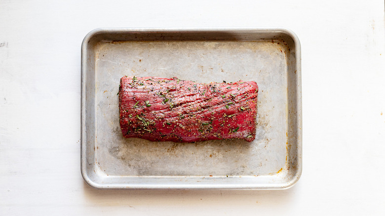 herbed tenderloin on sheet pan