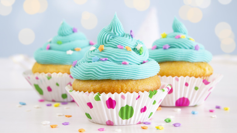 iced domed cupcakes