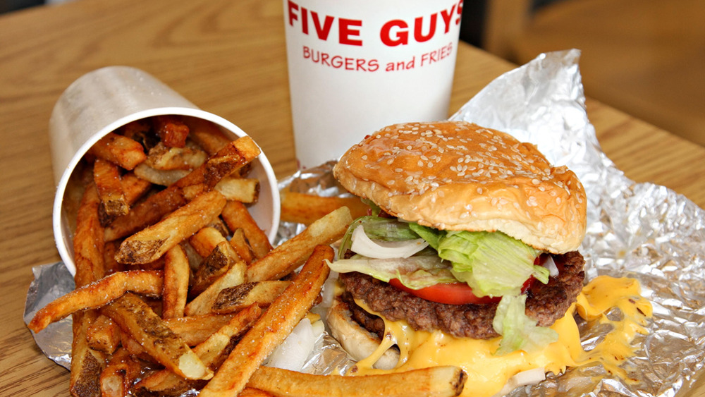 Five Guys meal with fries