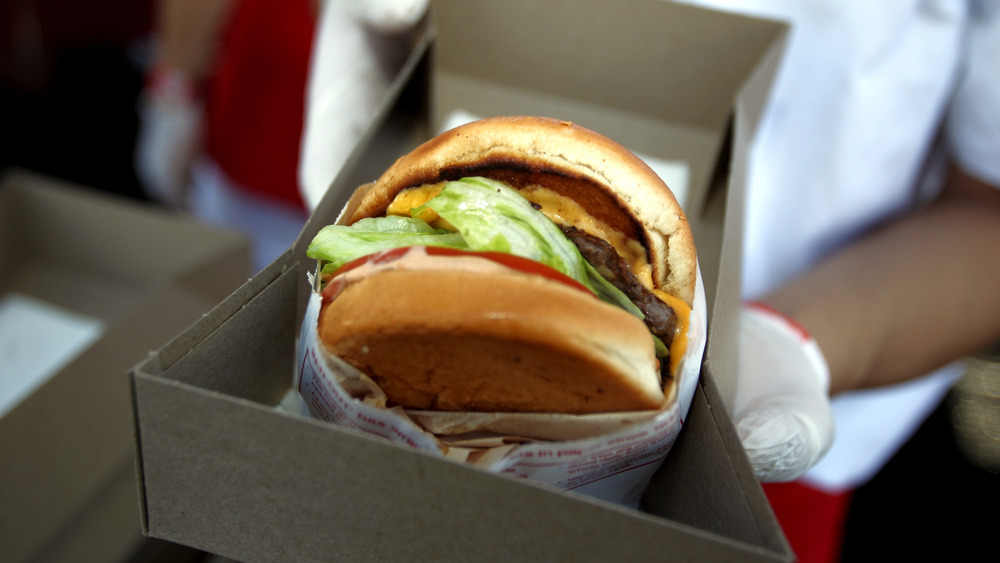 A burger from In-N-Out