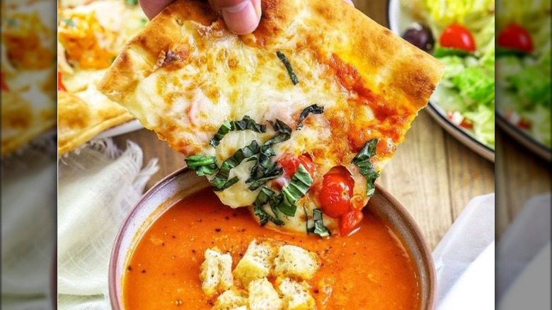 Panera Margherita Flatbread Pizza