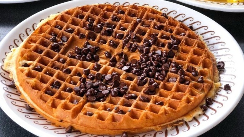 Chocolate chip waffle from Waffle House