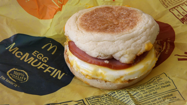 A McDonald's Egg McMuffin