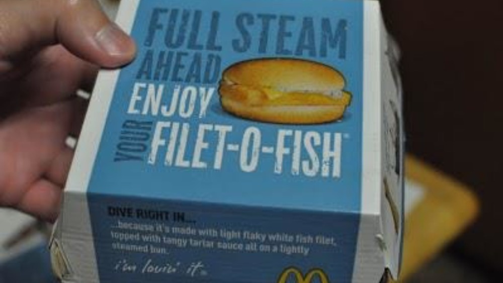 McDonald's Filet-O-Fish sandwich box