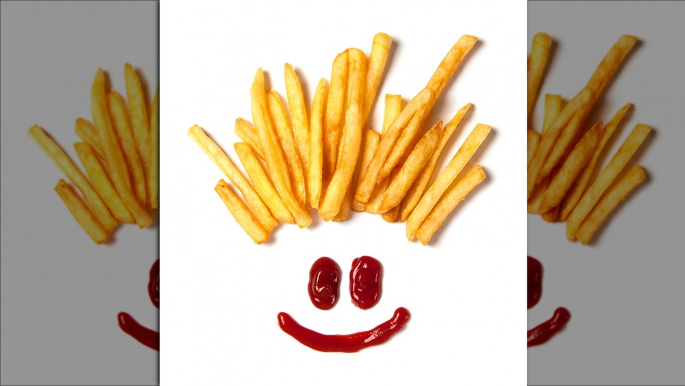 Fries and ketchup