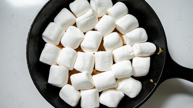 marshmallows in skillet