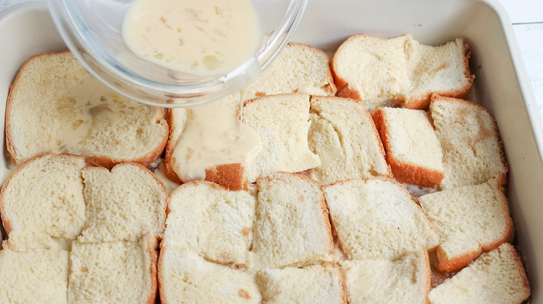 layering the bread