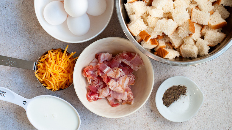 ingredients for breakfast casserole