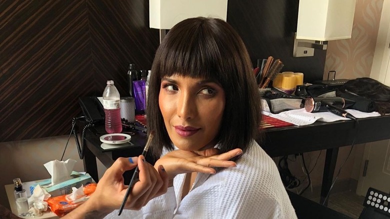 Padma Lakshmi with bob hairstyle