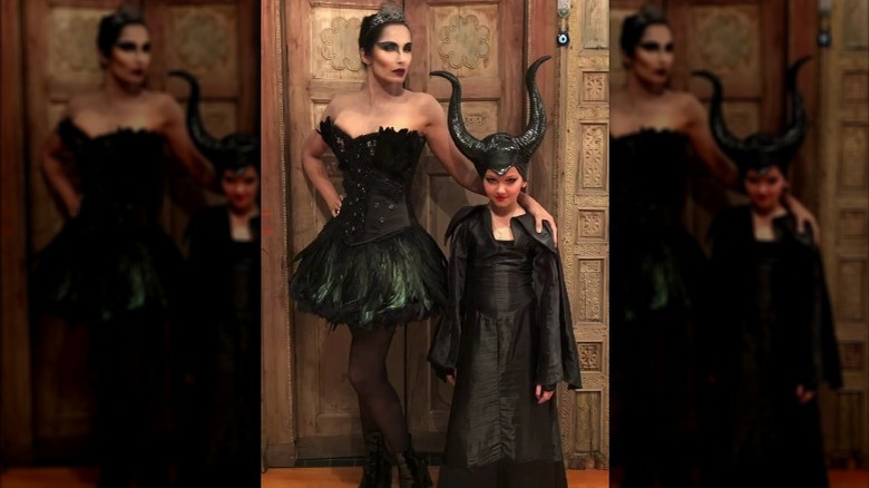 Padma Lakshmi and Krishna Halloween costumes