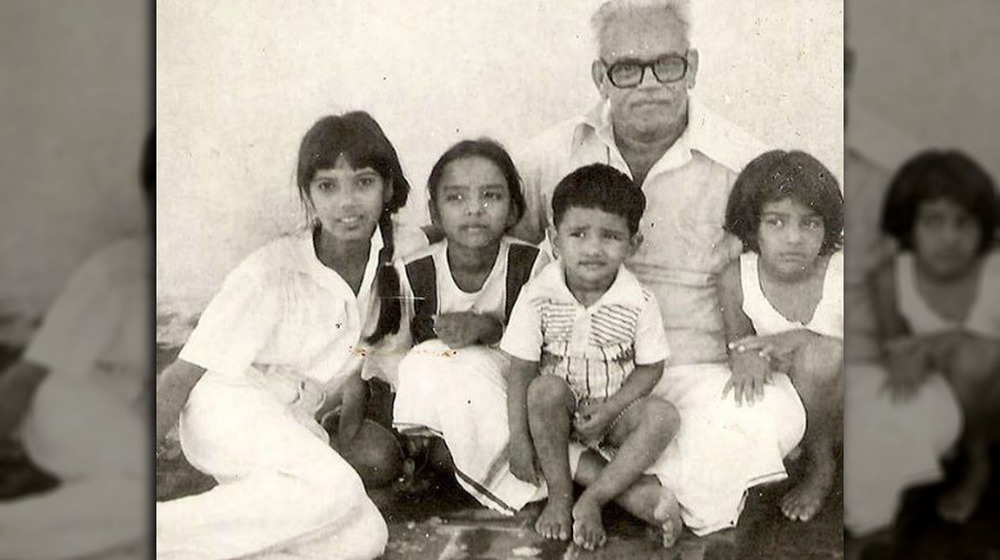 Padma Lakshmi of Top Chef as a child with family