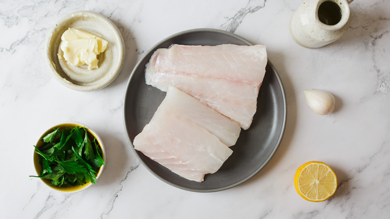 ingredients for pan-seared grouper