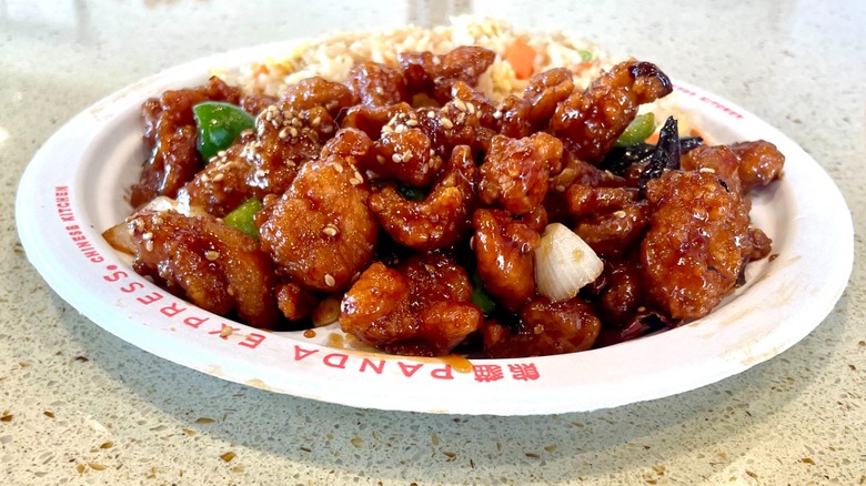 panda express bourbon chicken entree