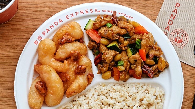 Panda Express plate meal