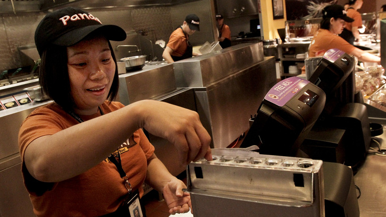 panda express cashier working