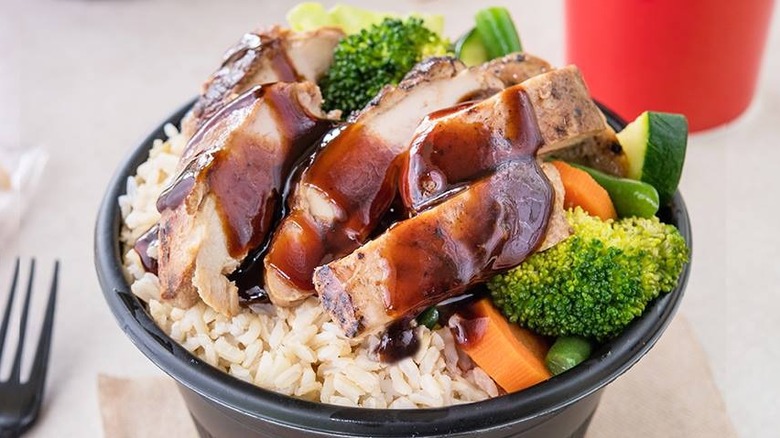 teriyaki chicken over rice