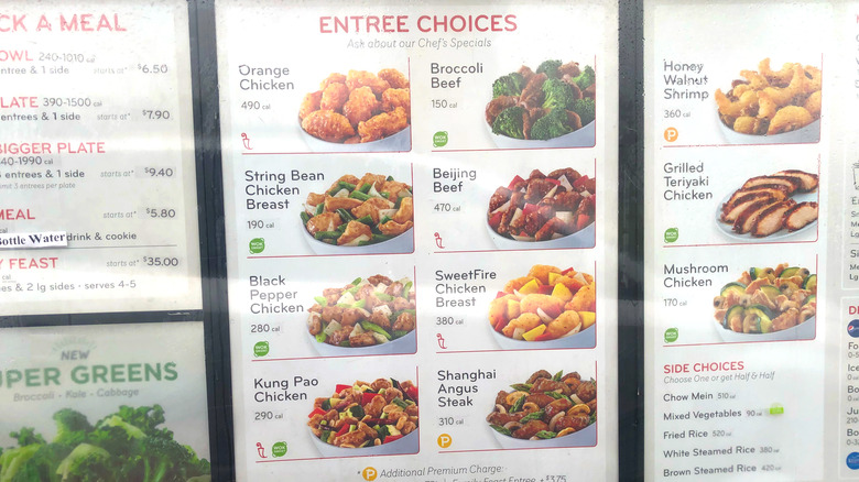 Panda Express Menu