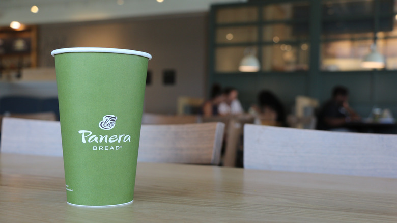 Panera coffee cup