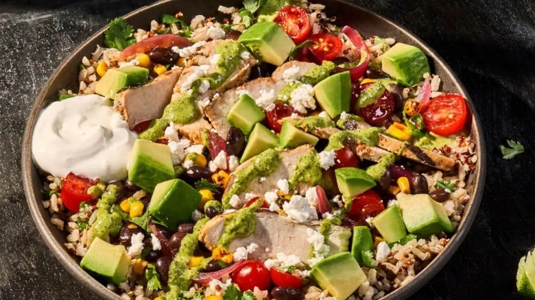 panera bread baja bowl vegetables