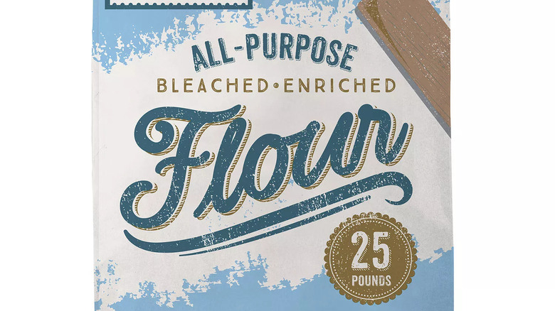 A bag of all purpose flour