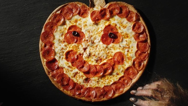 Papa John's Jack-'o-lantern Pizza