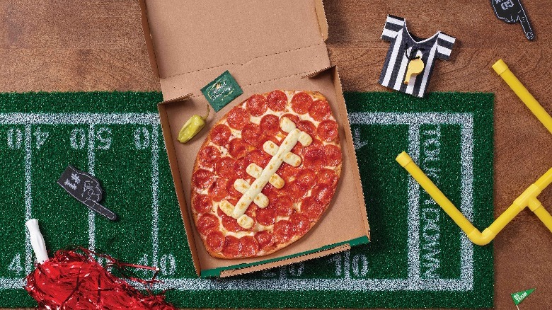 Papa Johns Football Pizza