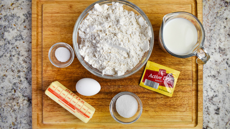 ingredients for the rolls