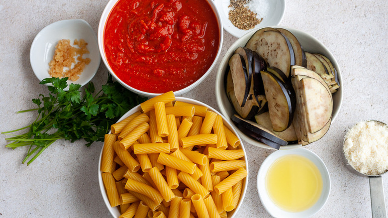 ingredients on counter 