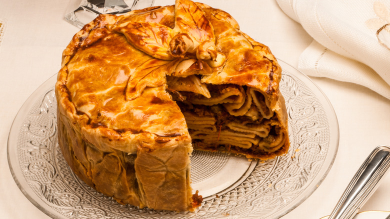 timpano timballo pasta pie