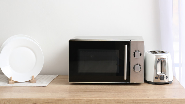 microwave on stove top