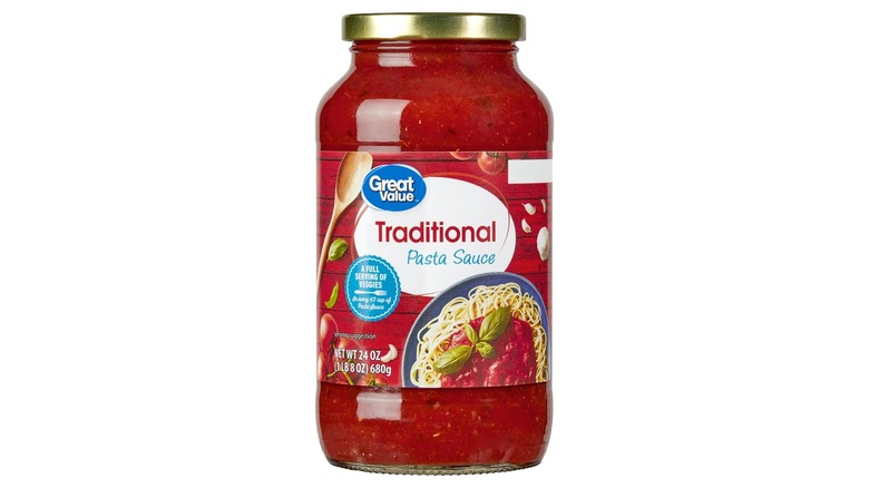 Walmart Great Value traditional pasta sauce