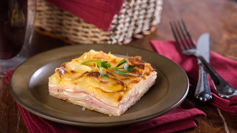 Peruvian pastel de papa dish