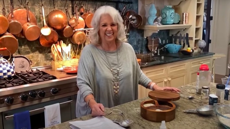 Paula Deen cooking in quarantine