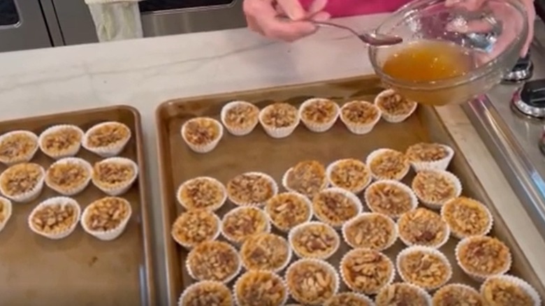 Paula Deen making baklava cups