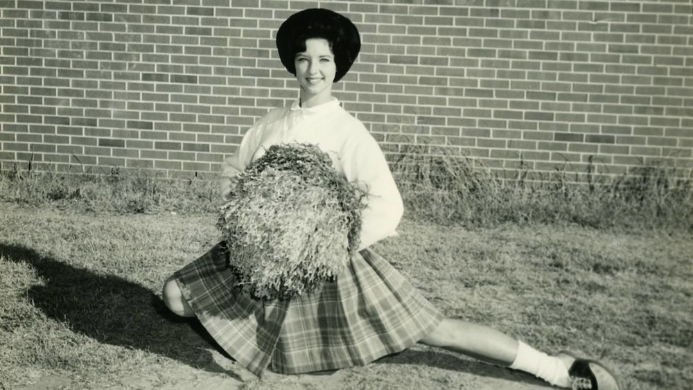 Paula Deen in cheerleading uniform