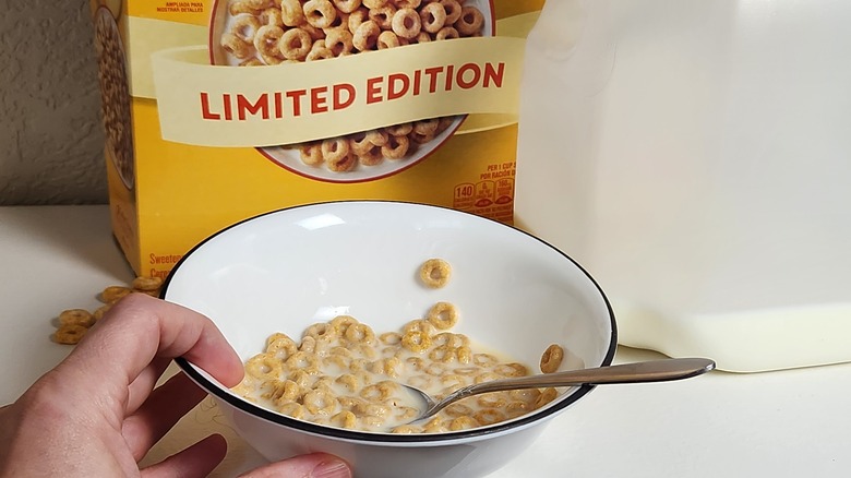 limited edition box cereal bowl and milk carton