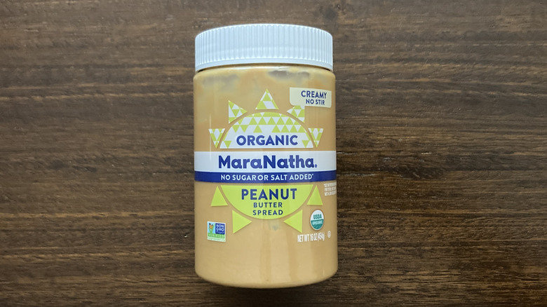 jar of MaraNatha peanut butter